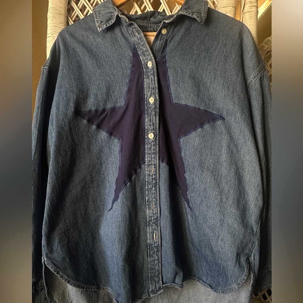 ⭐️AZTHRIFTSOUL CUSTOM UPCYCLED BUTTON UP SHIRT⭐️